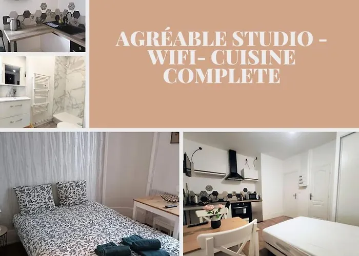 Agreable Studio - Wi-Fi - Cuisine Complete